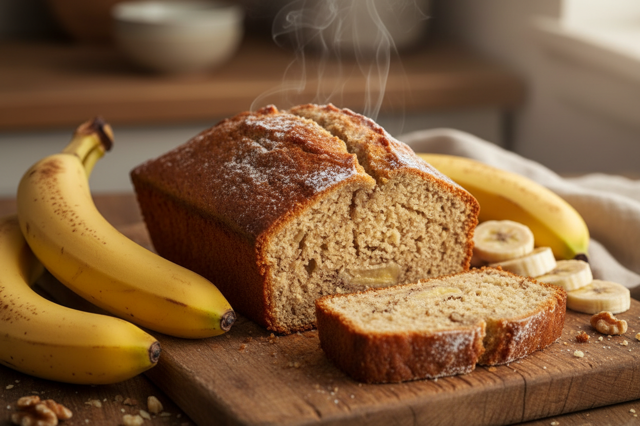 Banana loaf cake