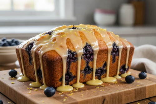 Blueberry lemon loaf cake