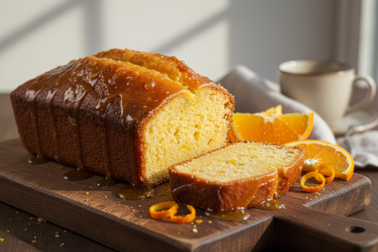 Orange loaf cake